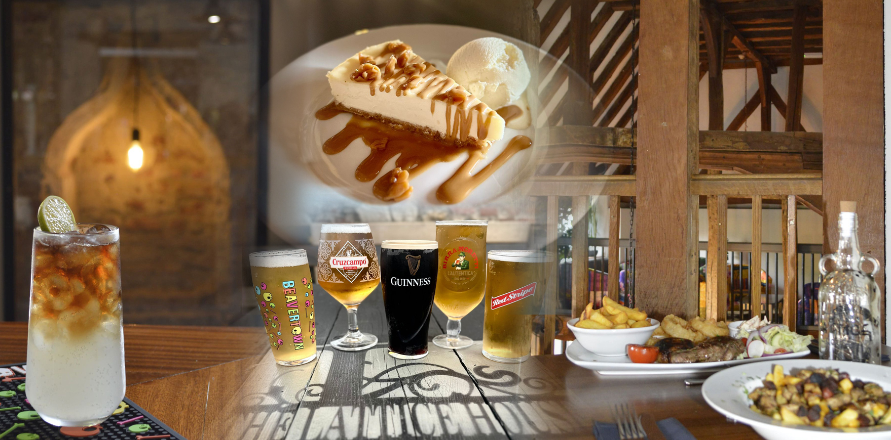 Locally sourced food and ales Locally sourced food and ales